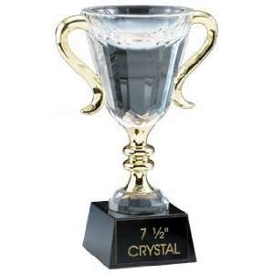  1st, 2nd place Trophies   7 1/2 inches Crystal Cup 