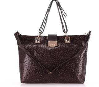 Genuine Leather Ladies Ostrich Purse Hobo Bag Handbag Tote Satchel 