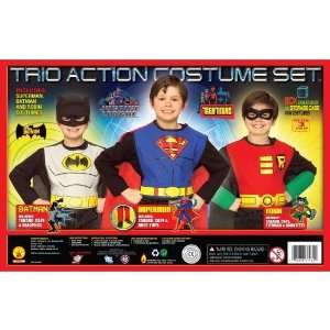  DC Comics Super Hero Action Trio Costume Set Toys & Games
