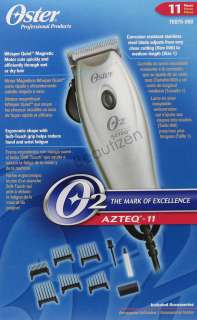 NIB Oster O2 AZTEQ 11 Piece Magnetic Motor Hair Clipper  