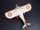 Rare Vintage Strauss Air Devil Monoplane Windup Tin Toy
