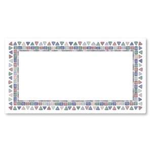  Mosaic Tile Paper Traymats   11 Inches x 18 Inches 