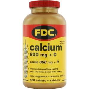  Calcium   600 mg plus Vitamin D   400 Tablets Health 
