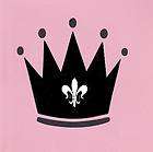 Stencil Crown Princess Fleur de lis Crafts Free Ship