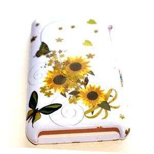   FLOWERS BUTTERFLY HEART WHITE Hard Case Cover for iPod Touch 4th GEN