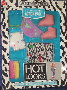 Hot Looks Fashion Model Doll ACTION PACK 1987 MIB Mattel  