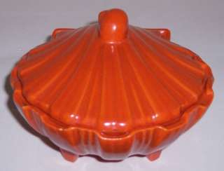 Catalina Pottery Rancho Ware Flame Orange Chowder Bowl  