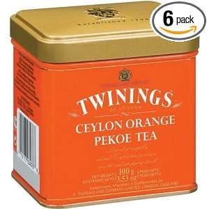 Twinings Ceylon Orange Pekoe Tea, Loose Tea, 3.53 Ounce Tins (Pack of 