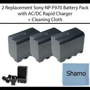 for Sony Digital Camcorders with 3 Replacement Battery Packs for Sony 