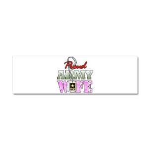  42 x 14 Wall Vinyl Sticker Proud Army Wife Everything 