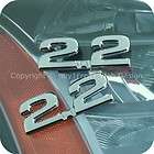 3D CHROME LETTERS BADGE EMBLEM LOGO 2.2 2200CC 2.2L (Fits Porsche)