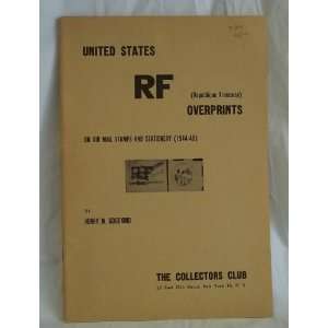  United States RF Overprints on air Mail Stamps and 