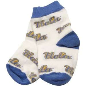    NCAA UCLA Bruins Infant White Allover Crew Socks