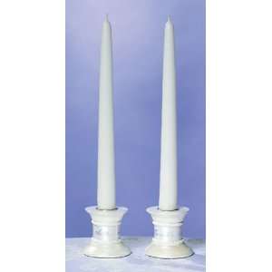  Pair Of 10 Tapers White Home & Garden