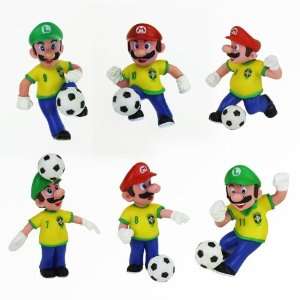  Nintendo Super Mario Bros Brazil Soccer Action Figures Toys & Games