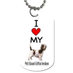    I Love My Petit Basset Griffon Vendeen Dog Tag 