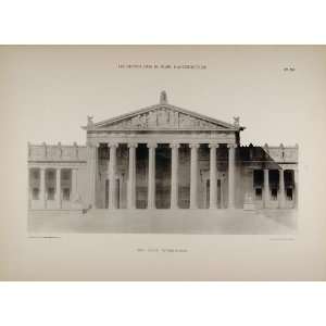 1902 Print 1875 Paulin Architecture Entrance Law Court   Original 
