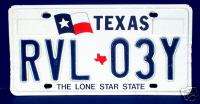Texas Flag License Plate Tag Lone Star State  