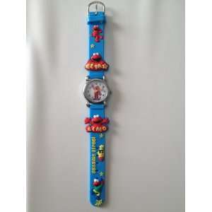 1 Pc Elmo Sesame Street Wrist Watch Light Blue Everything 