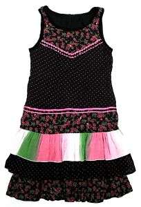 NEW $128 H & M Kid Tiered Cotton Tunic Dress 10 11  