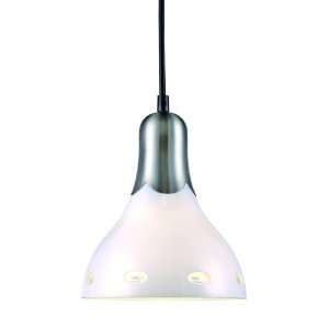  Lite Source LS 1477 Opal Pendant Lamp with Oval Cut Glass 