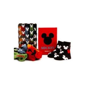  Trumpette Mickey Silhouette Baby Socks Six Pack ~ Size 0 