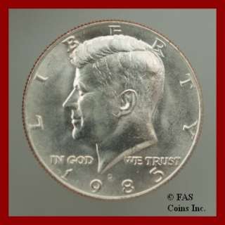 1985 D Choice BU Kennedy Half Dollar US Coin #10154953 85  
