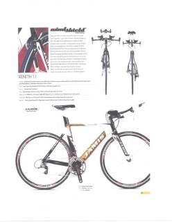 Jamis 2009 54cm Xenith T1 TT Bike Golden Gate/Carbon colors TT Bike 