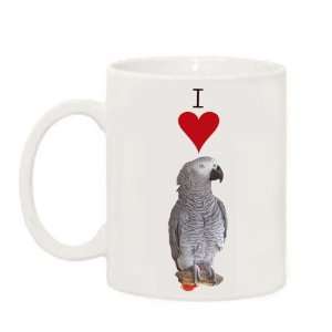  African Grey Mug/Coffee Cup/ I Love 