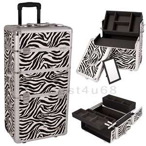 in1 Rolling Makeup Cases Cosmetic Train Boxes Kit AR4  