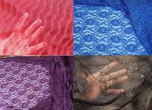 Organza Drapey Luscious Lace Wide many colors patterns  