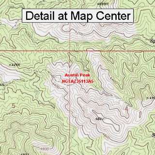  USGS Topographic Quadrangle Map   Austin Peak, Arizona 