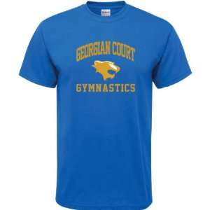  Georgian Court Lions Royal Blue Gymnastics Arch T Shirt 