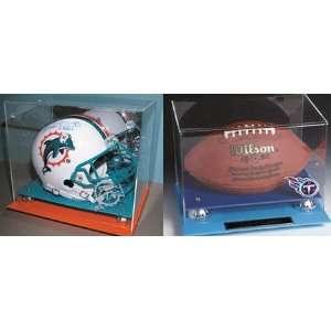  NFL Team Colors Football Helmet Display Case Sports 