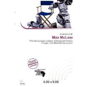  Max McLean (9786200676979) Jerold Angelus Books