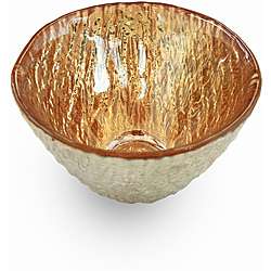 Arda Romos Amber/Silver Plated Nut Bowls Set of 4  