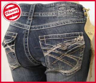 NEW SILVER JEANS Suki Surplus Capri Womens Jeans Sz 25 36 