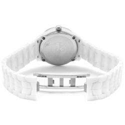 Invicta Womens Angel White Dial White Ceramic Diamond Watch 