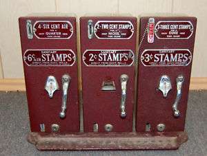 Antique USPS Stamp Machines #310 Schermack 2c 3c 6c  