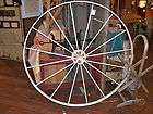 antique iron wagon wheel  