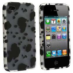 Clear Dalmatian TPU Rubber Case for Apple iPhone 4  