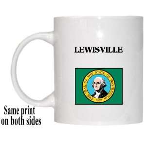  US State Flag   LEWISVILLE, Washington (WA) Mug 