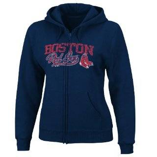 MLB Boston Red Sox The Beauty Long Sleeve Fullzip Fleece Hoodie Women 