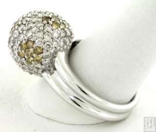   WG AMAZING 4.0CT VS2/G DIAMOND CLUSTER DISCO BALL COCKTAIL RING SIZE 7