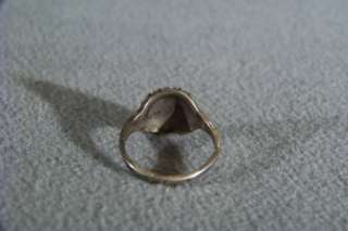 ANTIQUE STERLING SILVER FANCY ETCHED WIDE BAND RING 7  
