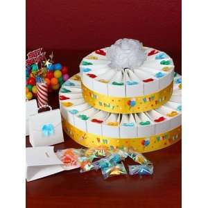  Happy Birthday Favor Cake Kit   2 Layer Kit for 50 