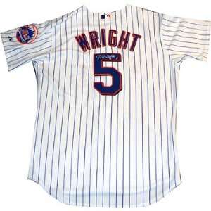 David Wright Mets Authentic Home Pinstripe Jersey   Back Number MLB 