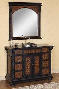 Bath Vanity w/ Marble Top & Mirror # 1648 NF 2pc   48  