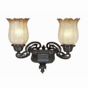 World Imports Lighting WI148206 Unexpected Iron Two Light Wall Sconce 