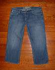 MISS ME WOMENS LAWRENCE LOW RISE CROP CAPRI STRETCH JEANS SIZE 31 
